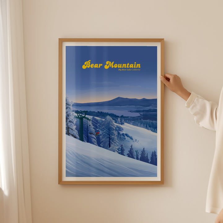 Bear Mountain Ski Resort Travel Poster