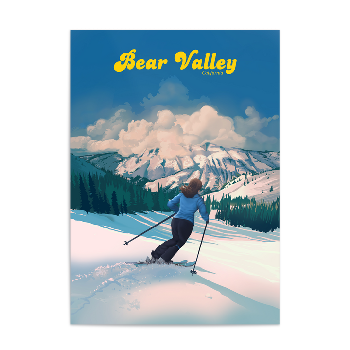 Bear Valley Ski Resort Travel Poster
