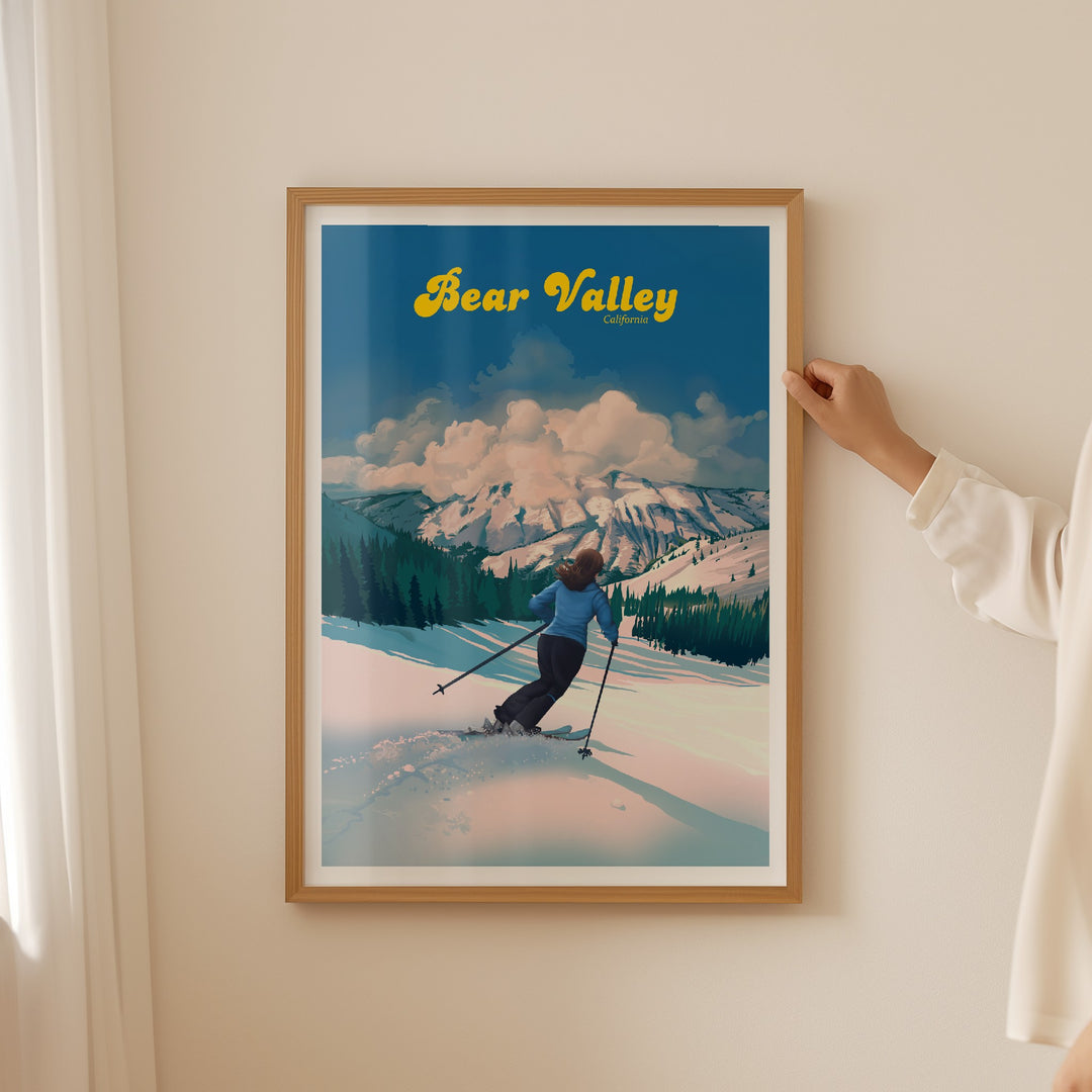 Bear Valley Ski Resort Travel Poster