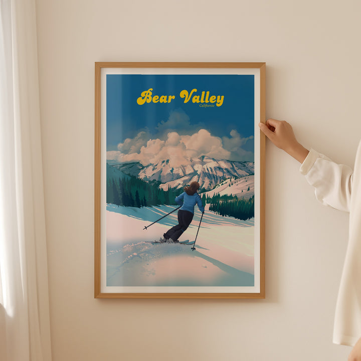 Bear Valley Ski Resort Travel Poster