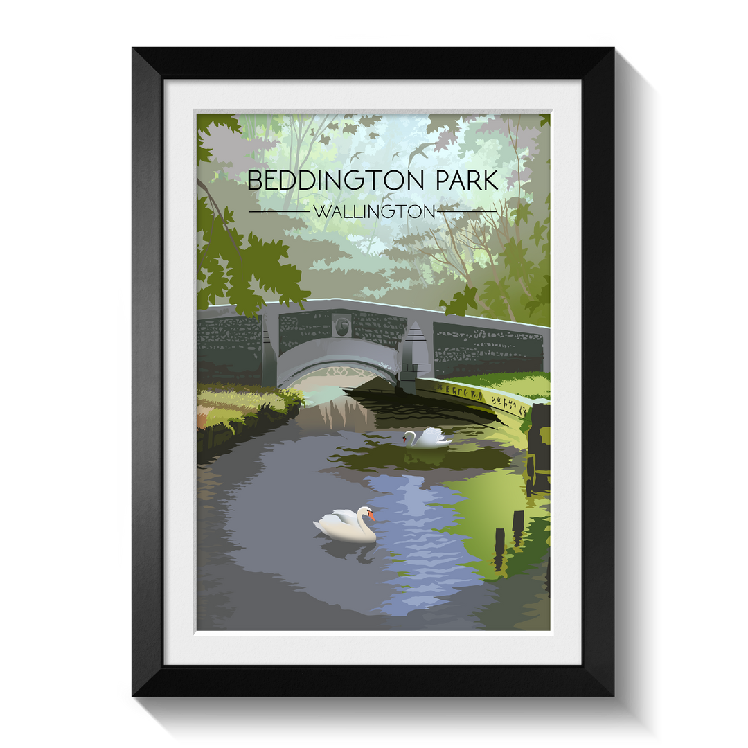 Beddington Park Wallington Travel Poster