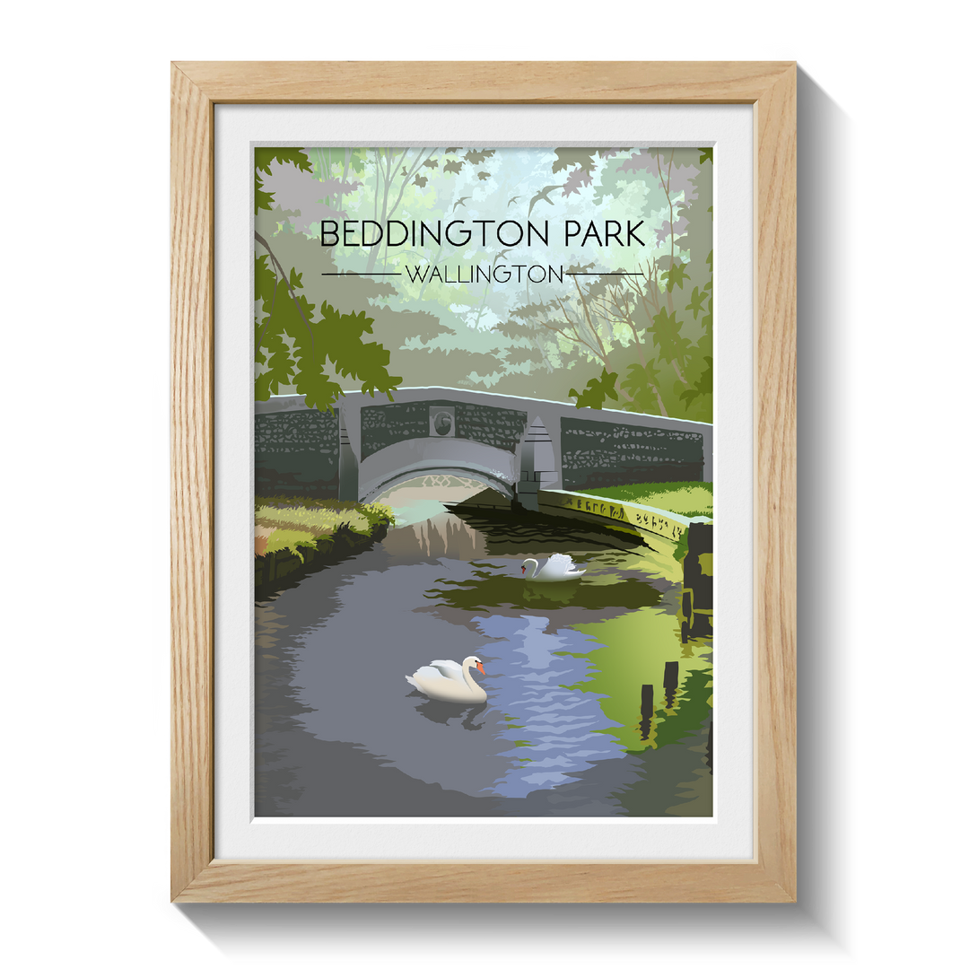Beddington Park Wallington Travel Poster