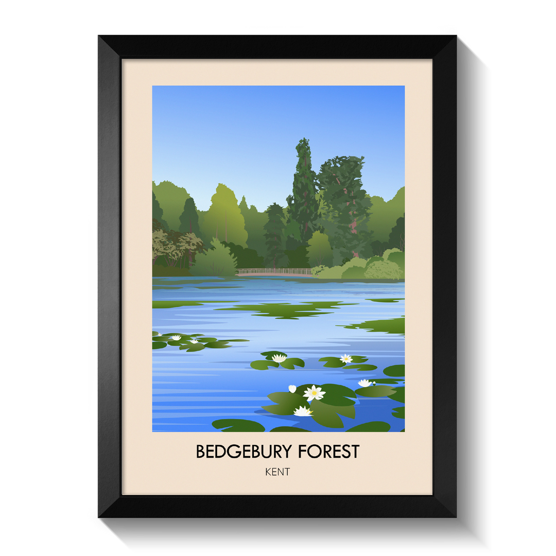 Bedgebury Forest Kent Travel Poster