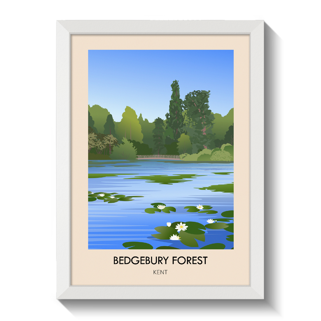Bedgebury Forest Kent Travel Poster