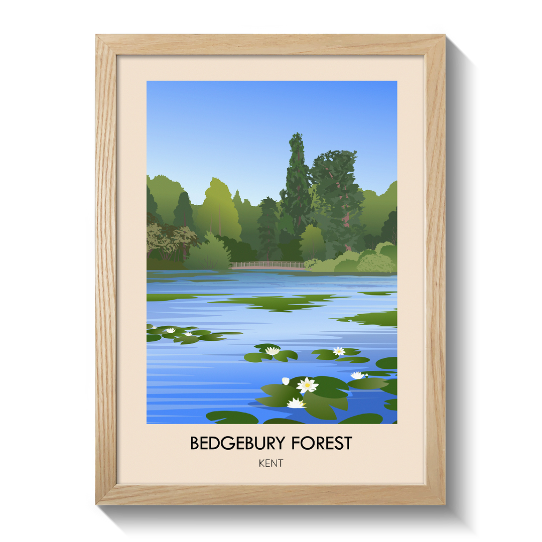 Bedgebury Forest Kent Travel Poster