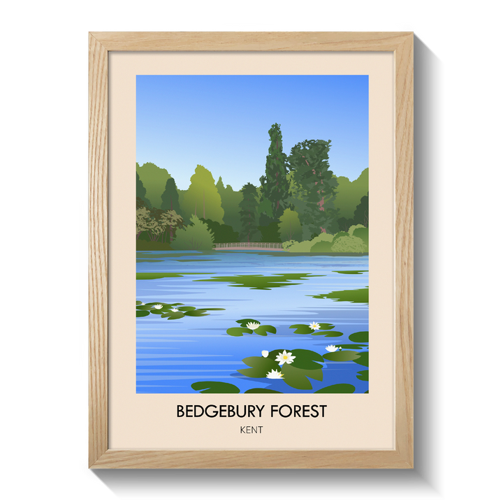 Bedgebury Forest Kent Travel Poster