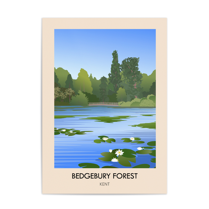 Bedgebury Forest Kent Travel Poster