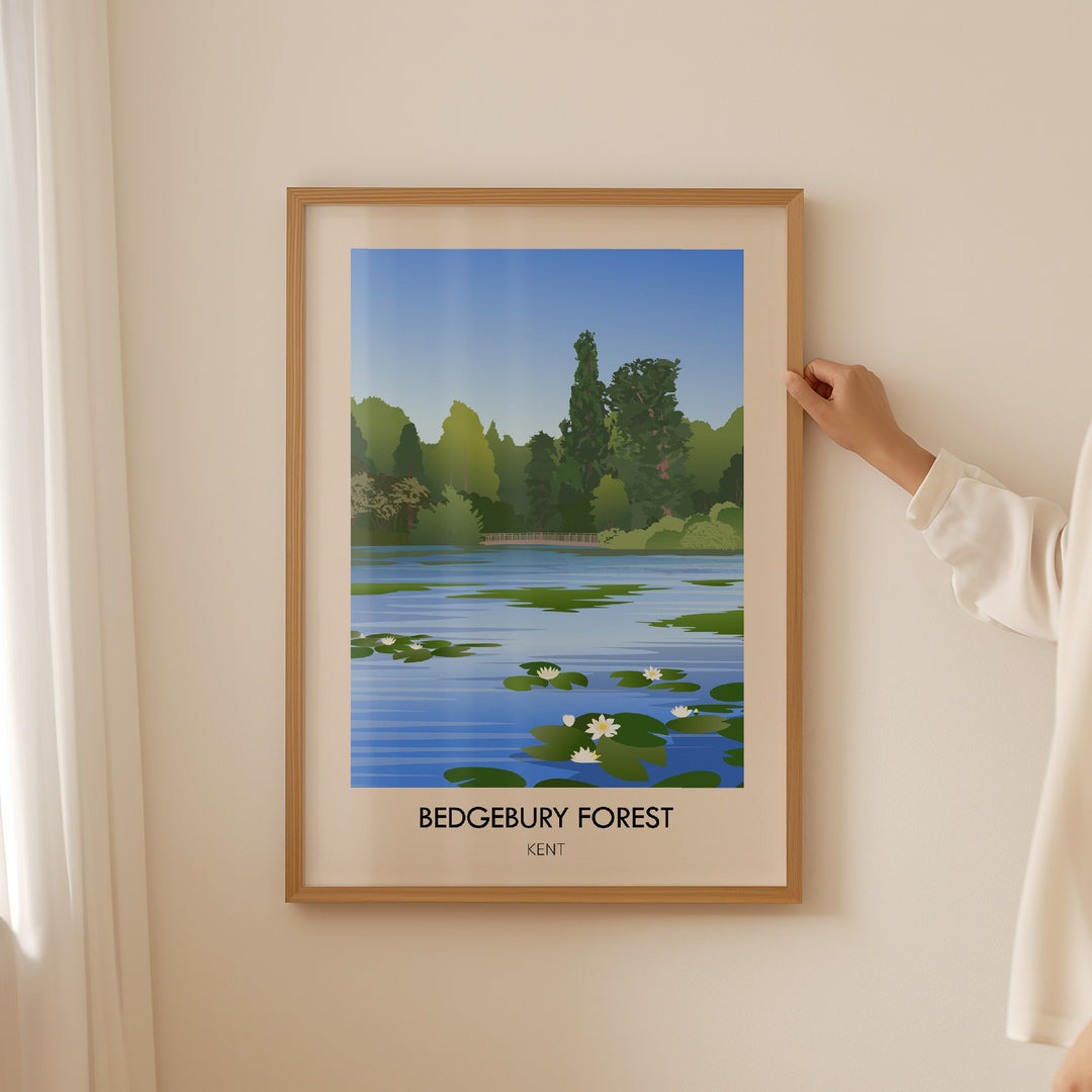 Bedgebury Forest Kent Travel Poster