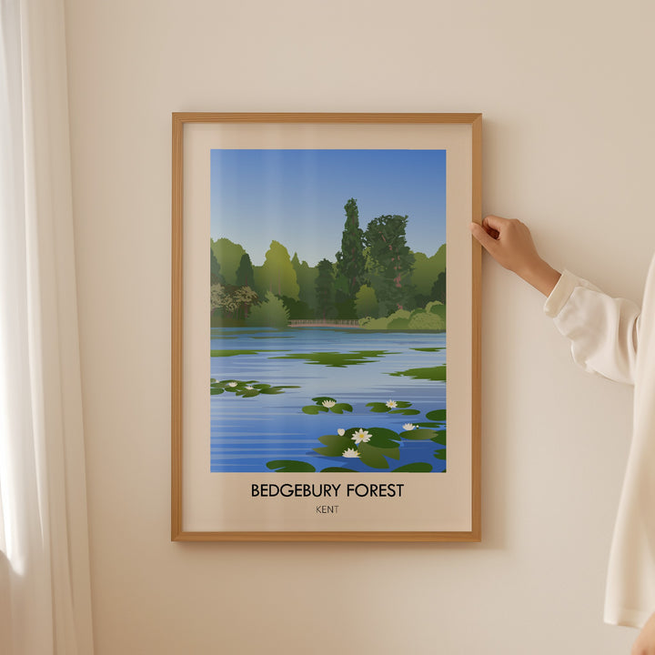 Bedgebury Forest Kent Travel Poster