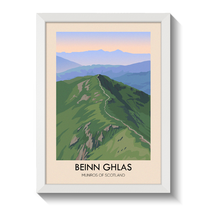 Beinn Ghlas Munros Of Scotland Travel Poster