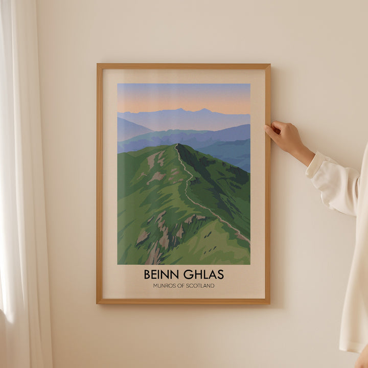 Beinn Ghlas Munros Of Scotland Travel Poster
