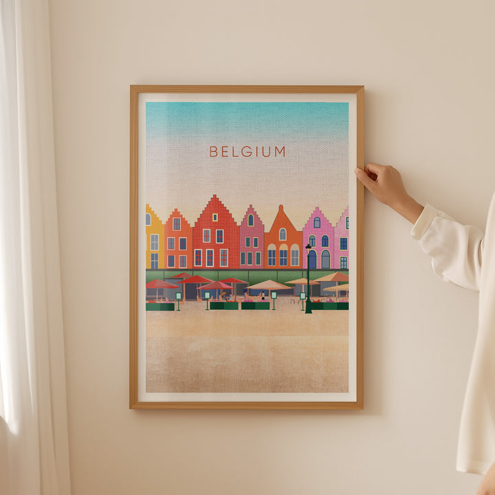 Belgium Minimal Travel Poster