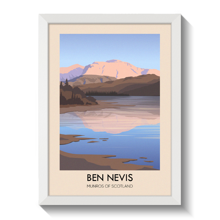 Ben Nevis Munros of Scotland Travel Poster