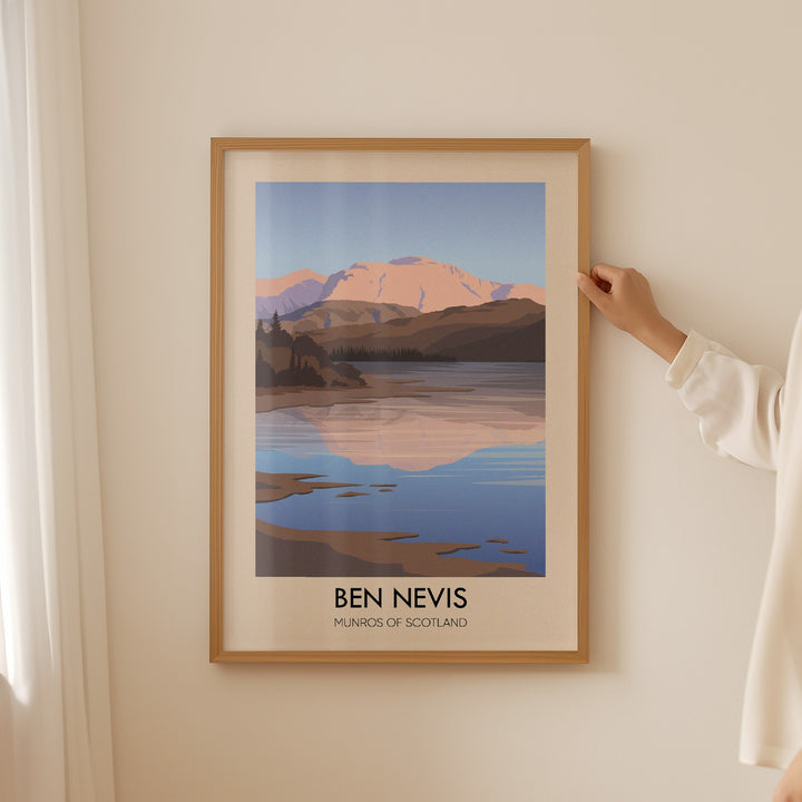 Ben Nevis Munros of Scotland Travel Poster