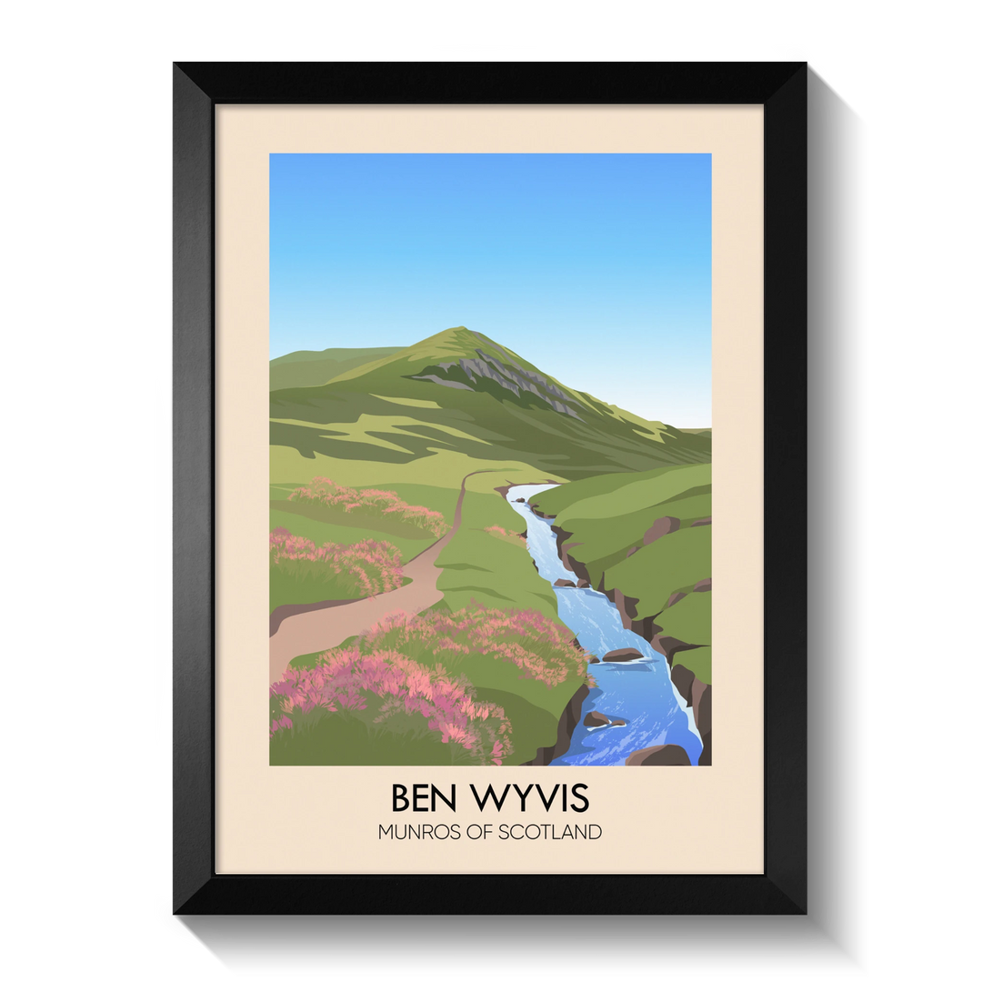 Ben Wyvis Munros of Scotland Poster