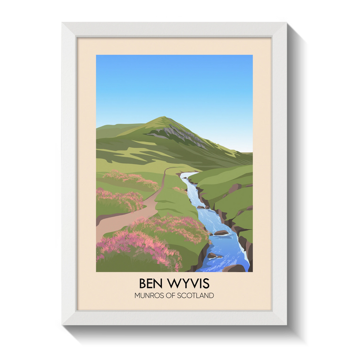 Ben Wyvis Munros of Scotland Poster