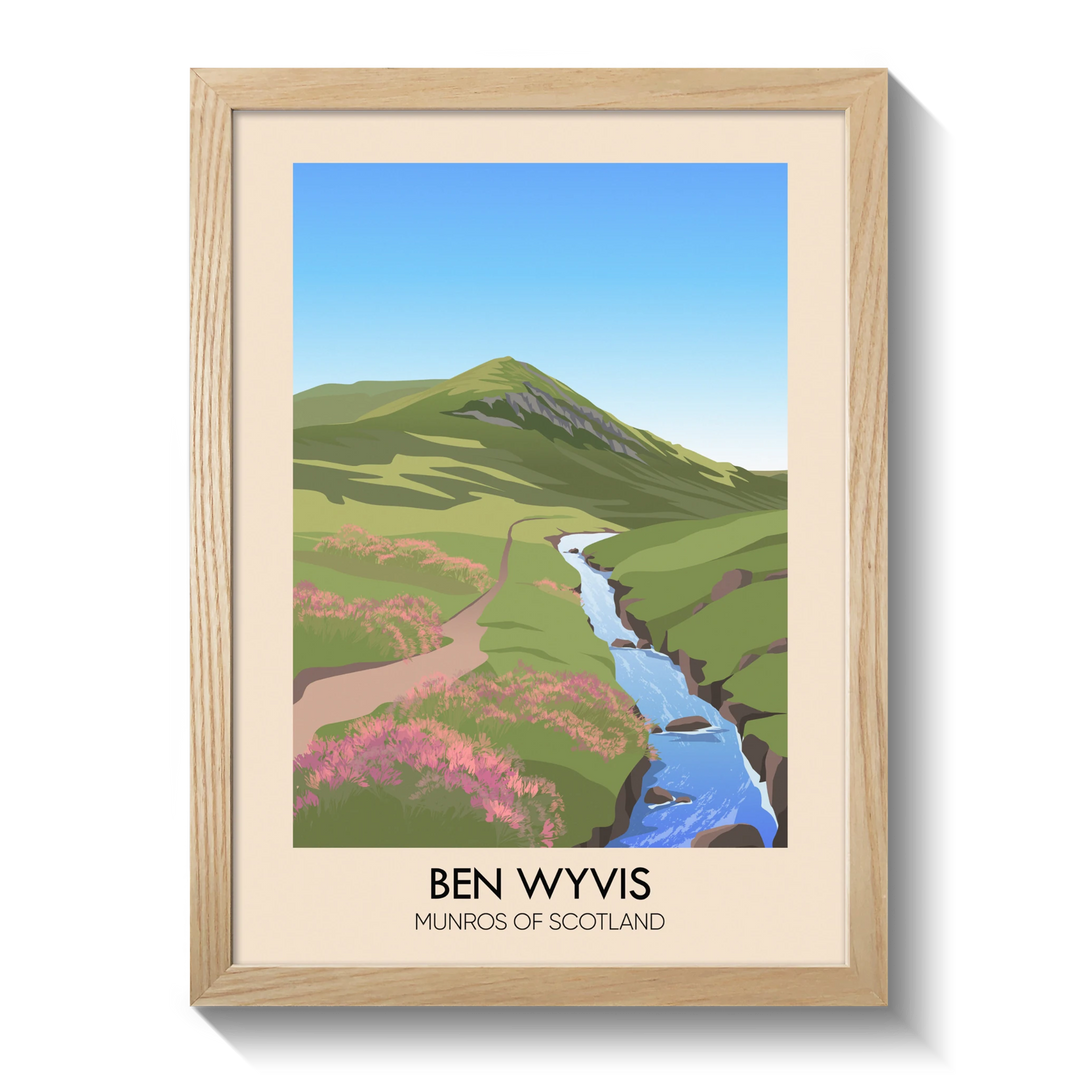 Ben Wyvis Munros of Scotland Poster