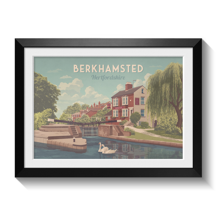 Berkhamsted Hertfordshire Travel Poster