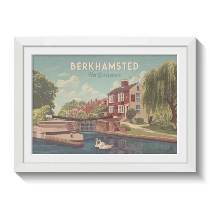 Berkhamsted Hertfordshire Travel Poster