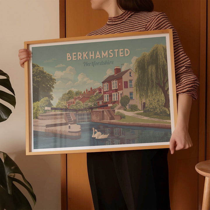 Berkhamsted Hertfordshire Travel Poster