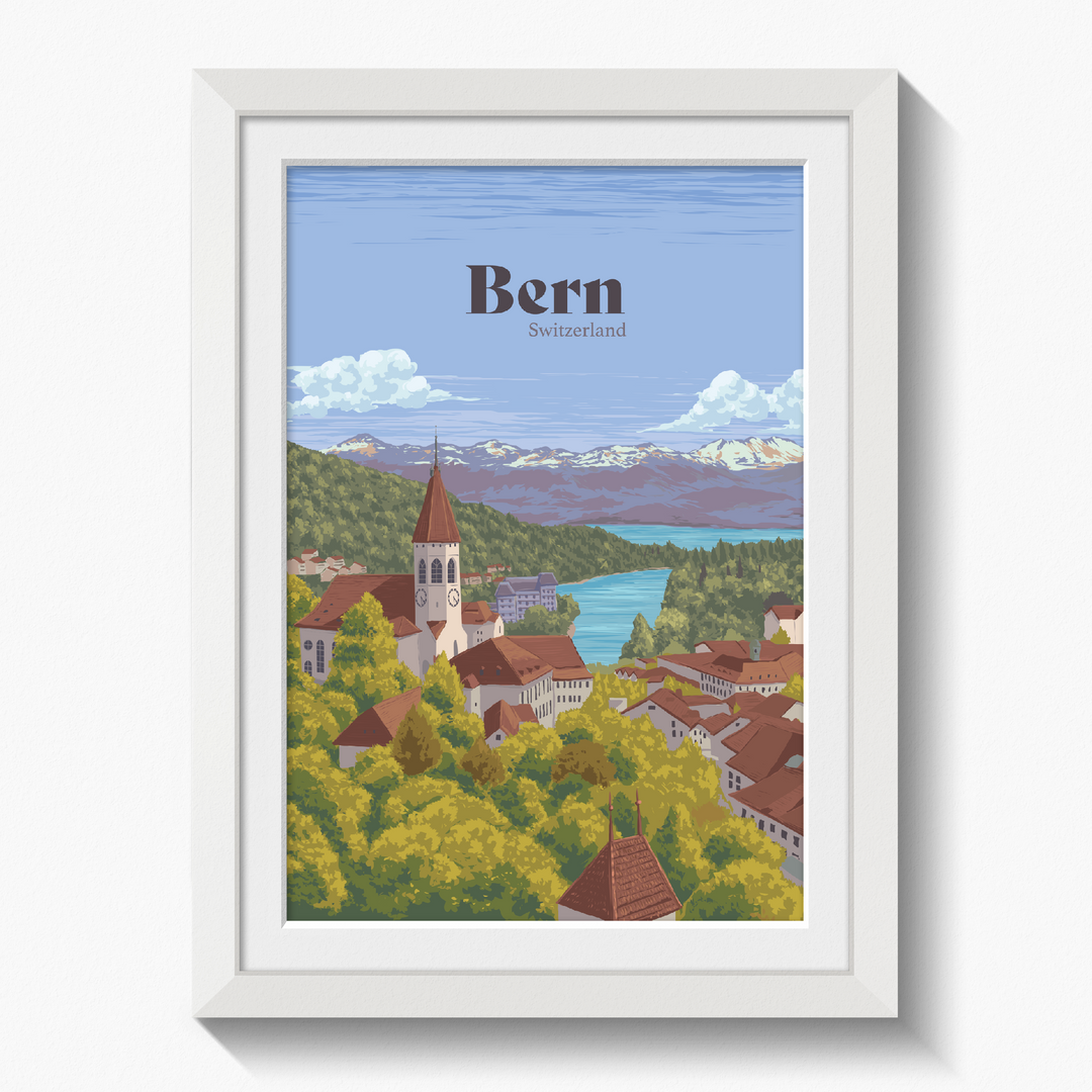 Bern Switzerland Travel Poster