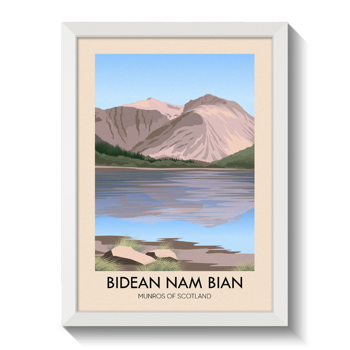 Bidean Nam Bian Munros Of Scotland Travel Poster
