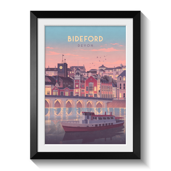 Bideford Devon Seaside Travel Poster