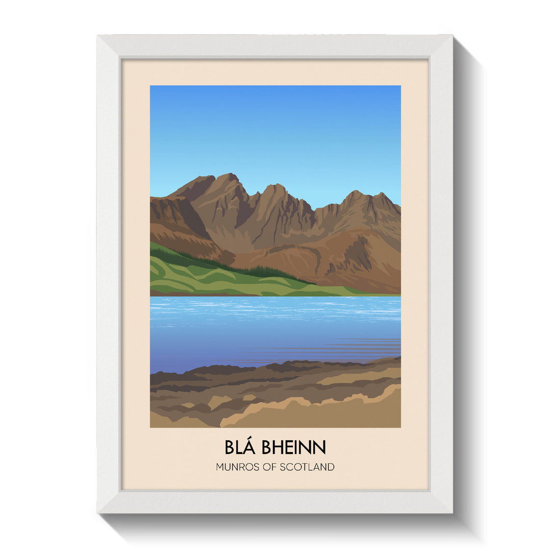 Bla Bheinn Munros of Scotland Travel Poster