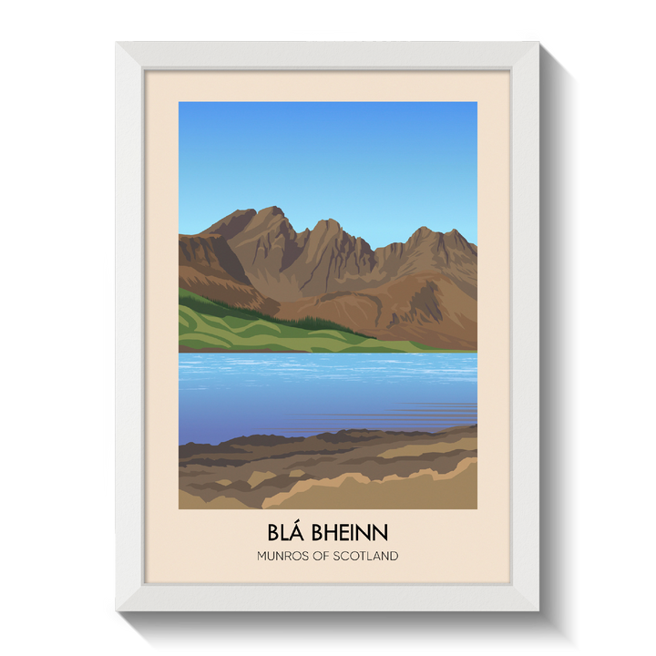 Bla Bheinn Munros of Scotland Travel Poster