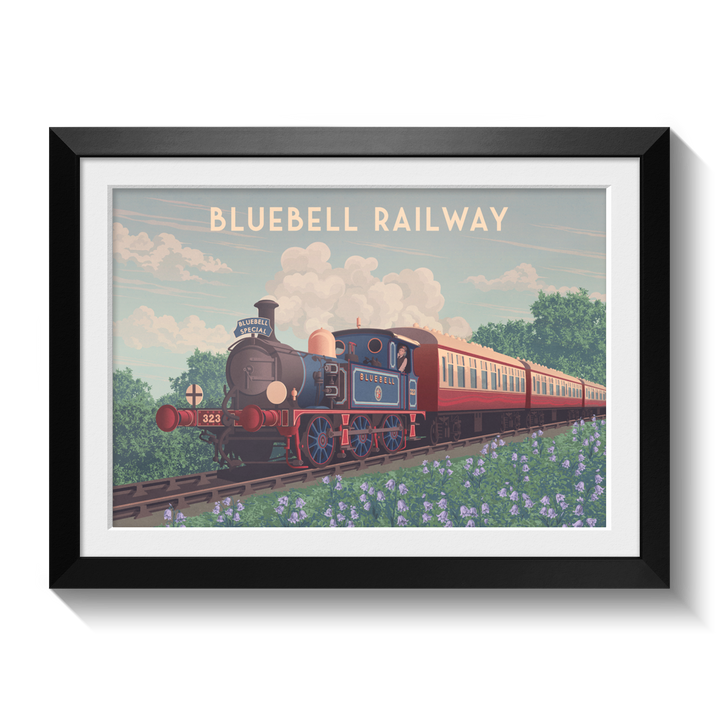 Bluebell Railway West Sussex Travel Poster