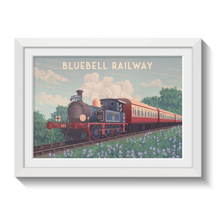 Bluebell Railway West Sussex Travel Poster