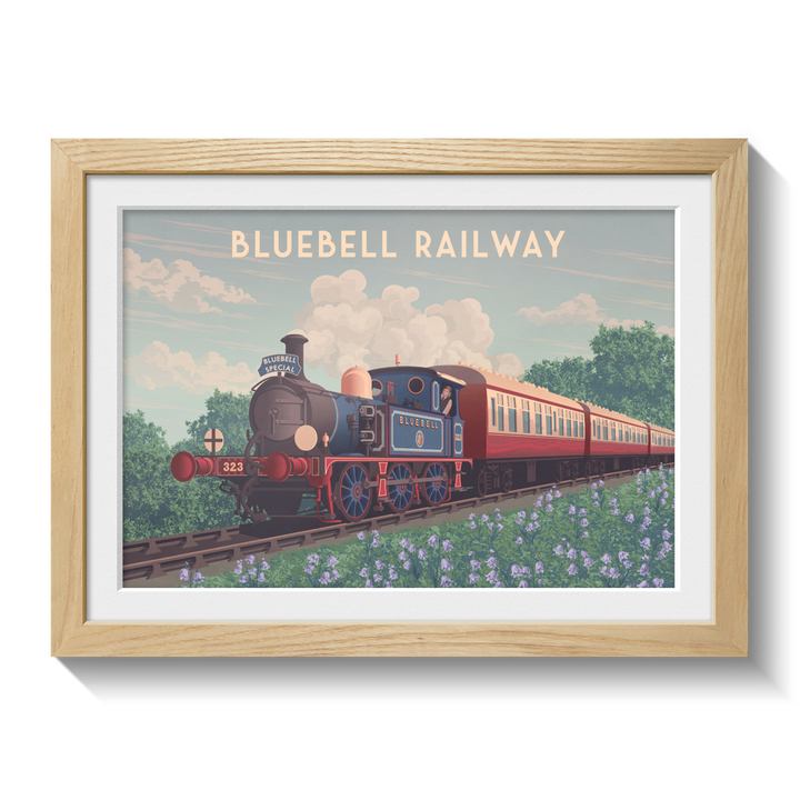 Bluebell Railway West Sussex Travel Poster