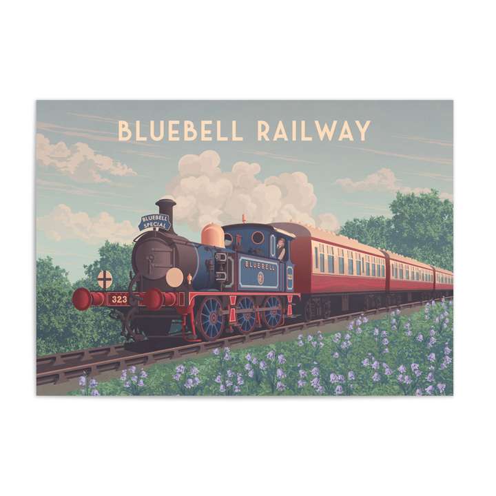 Bluebell Railway West Sussex Travel Poster