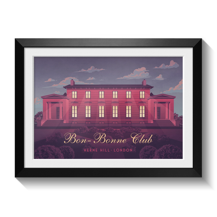 Bon Bonne Club Herne Hill London Travel Poster