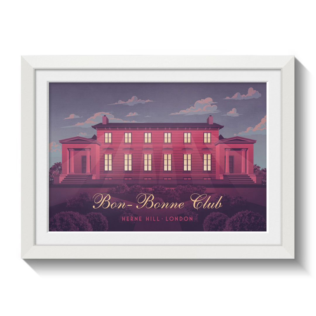 Bon Bonne Club Herne Hill London Travel Poster