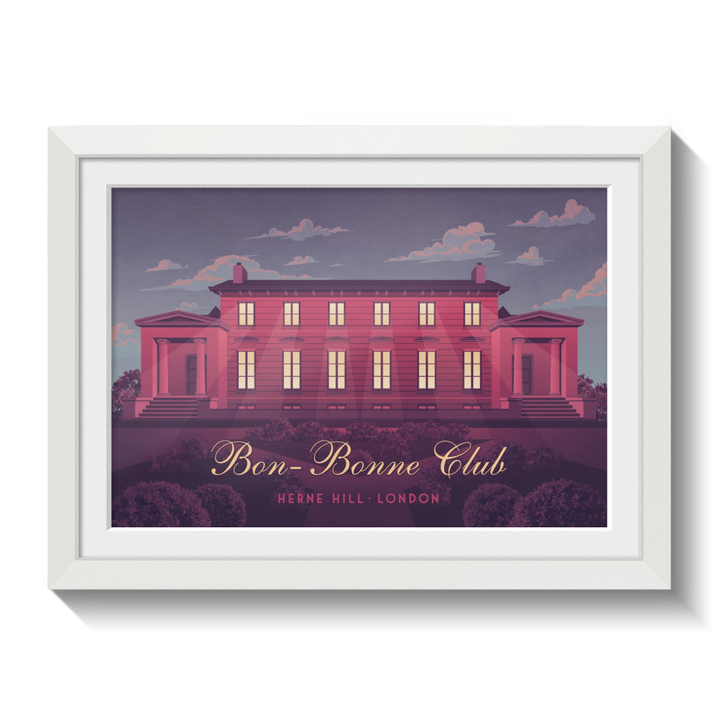 Bon Bonne Club Herne Hill London Travel Poster