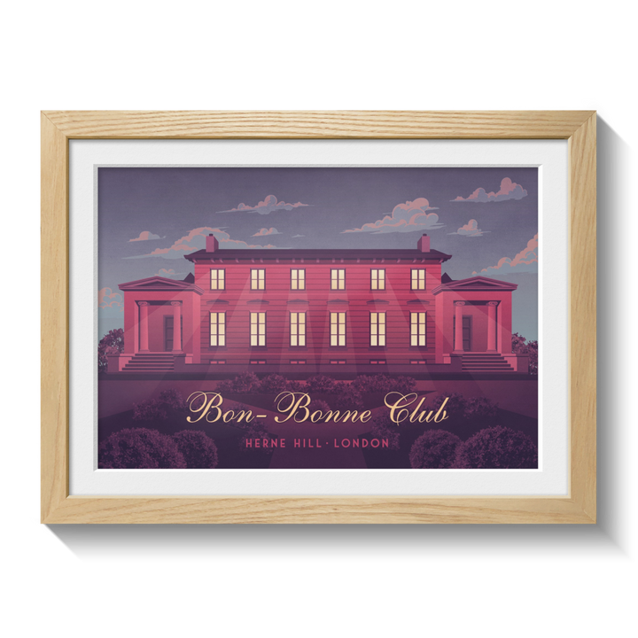 Bon Bonne Club Herne Hill London Travel Poster