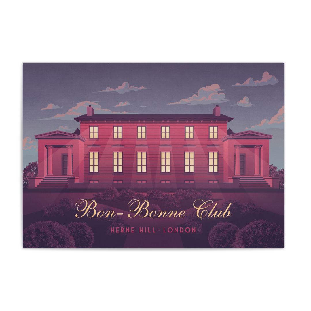 Bon Bonne Club Herne Hill London Travel Poster