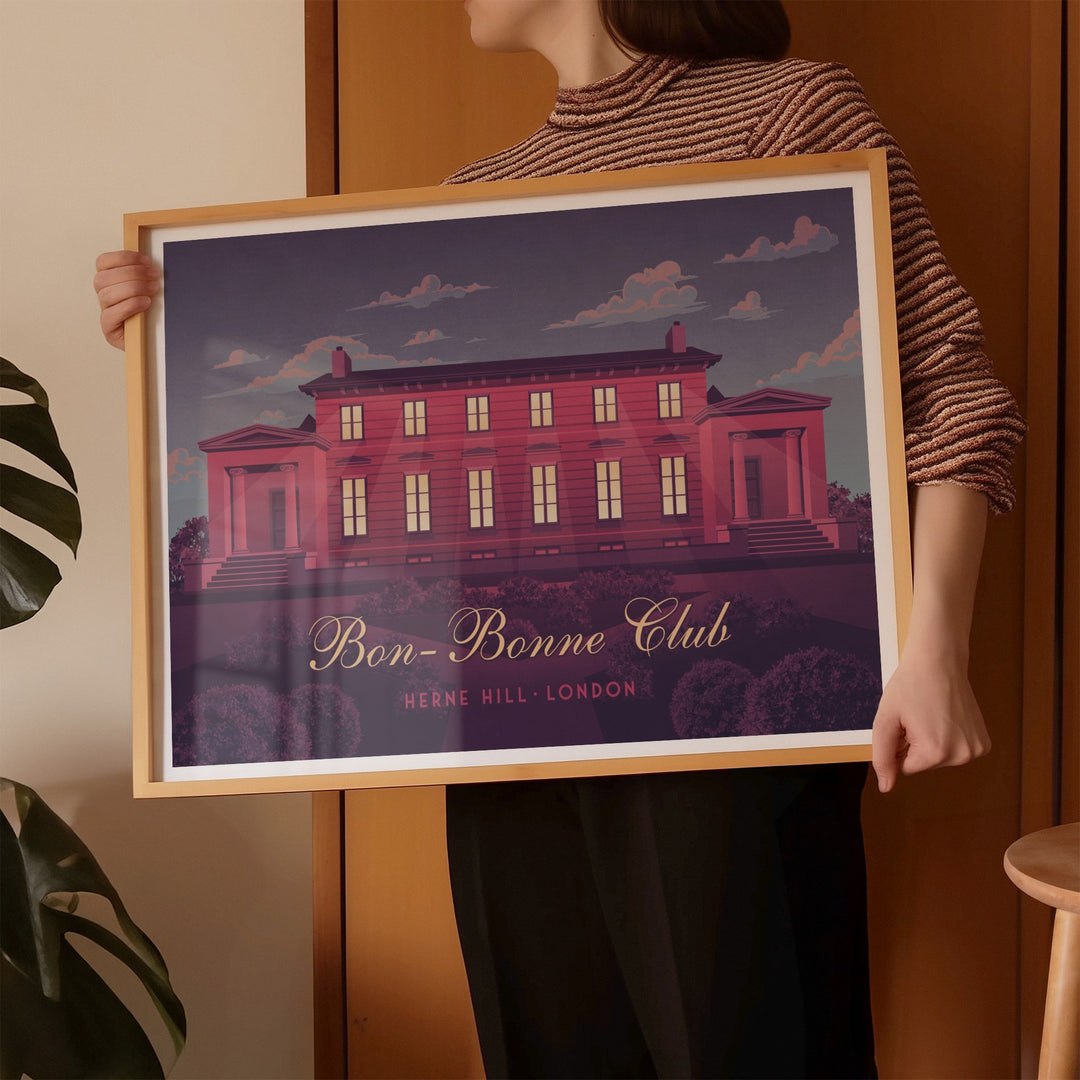 Bon Bonne Club Herne Hill London Travel Poster