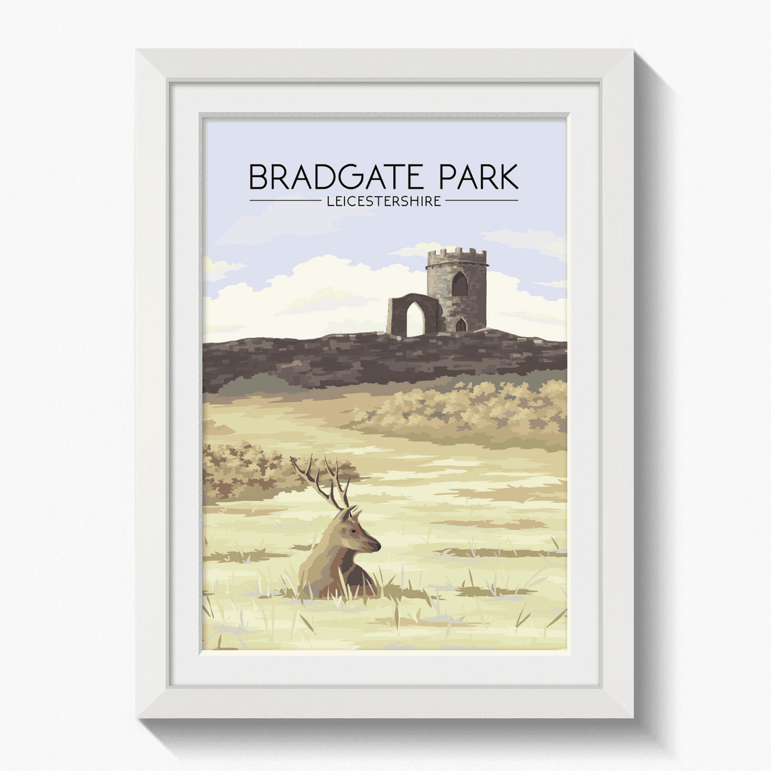Bradgate Park Leicestershire Travel Poster