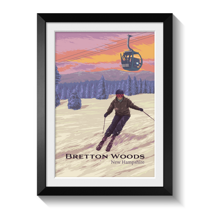 Bretton Woods Ski Resort Travel Poster
