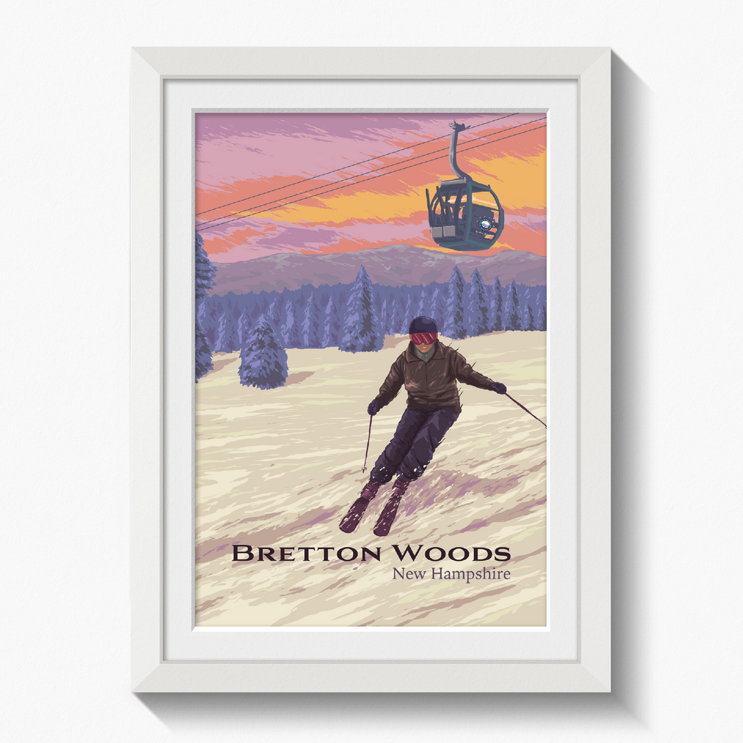 Bretton Woods Ski Resort Travel Poster