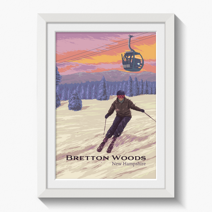Bretton Woods Ski Resort Travel Poster