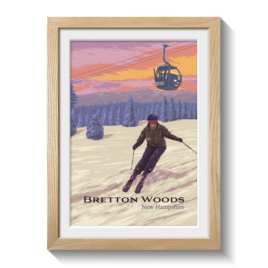 Bretton Woods Ski Resort Travel Poster