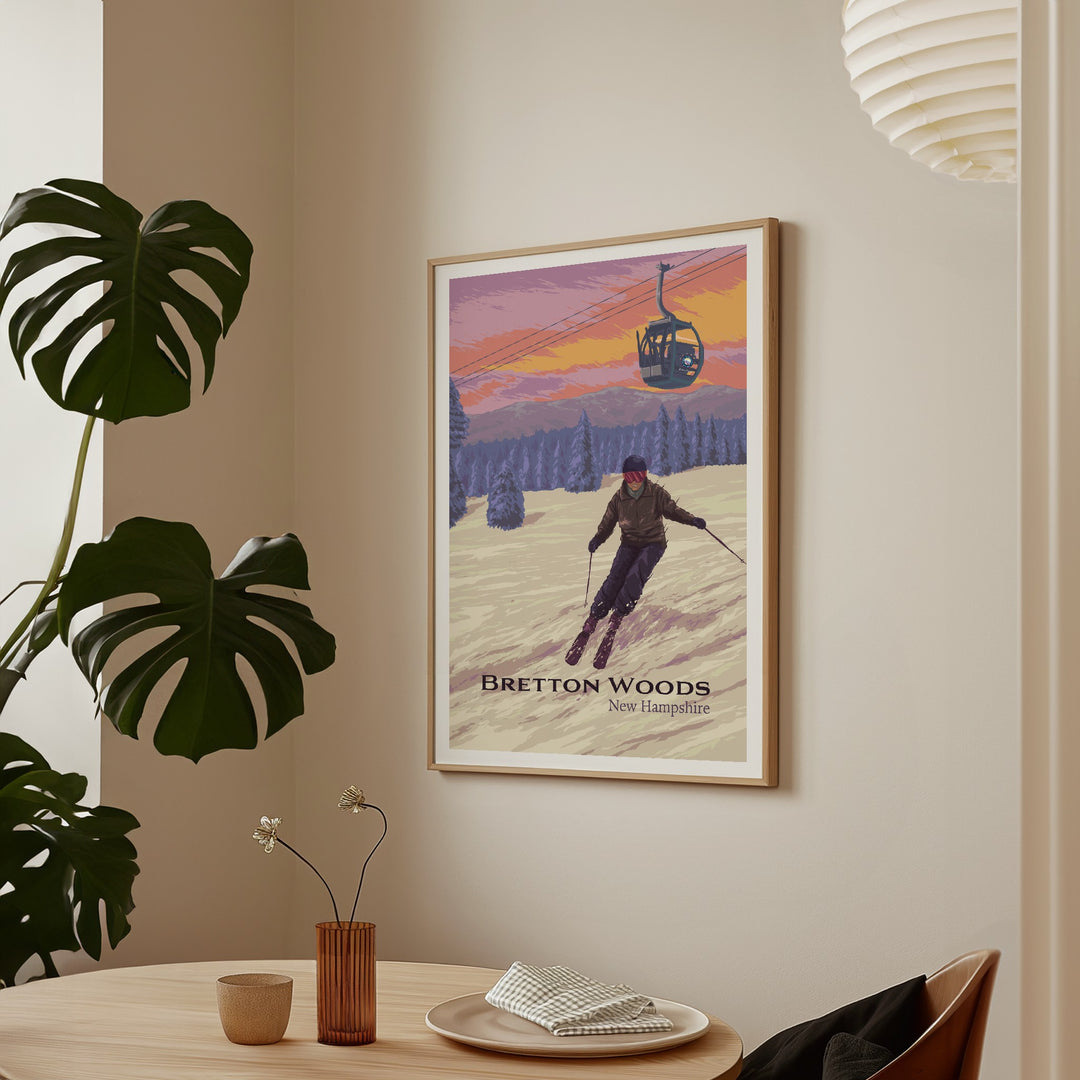 Bretton Woods Ski Resort Travel Poster