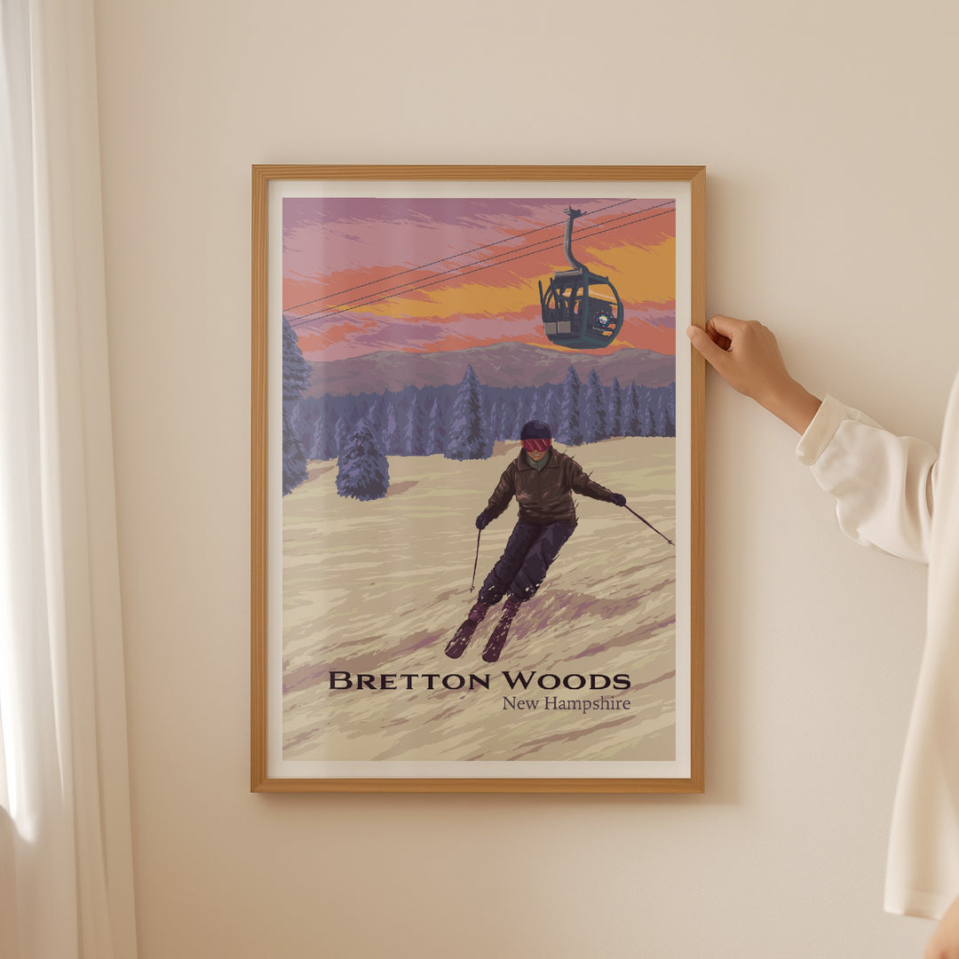 Bretton Woods Ski Resort Travel Poster