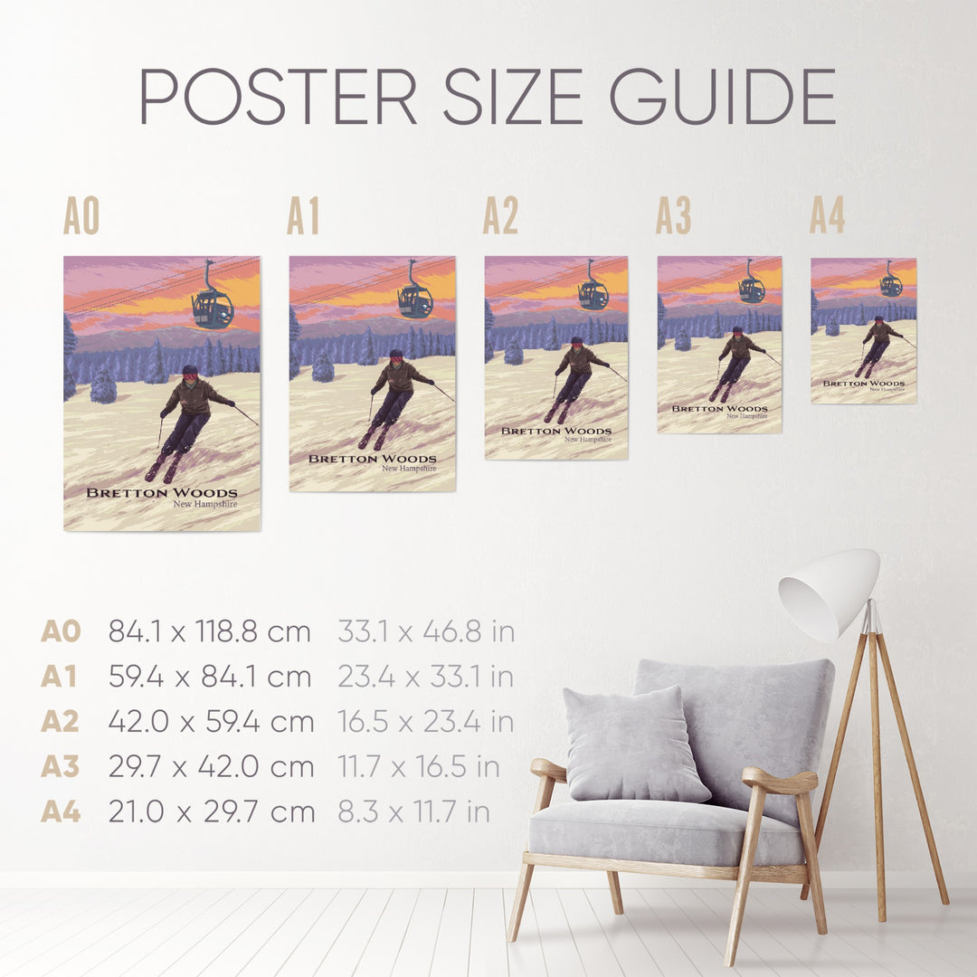 Bretton Woods Ski Resort Travel Poster