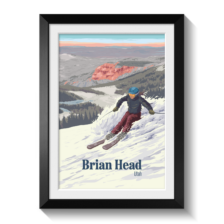 Brian Head Utah Ski Resort Travel Poster