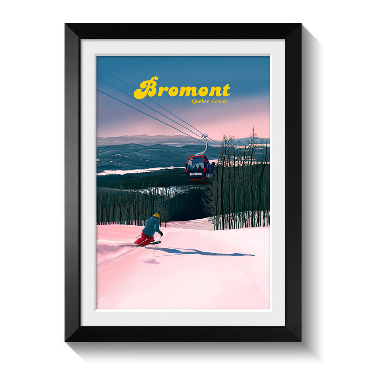 Bromont Canada Ski Resort Travel Poster