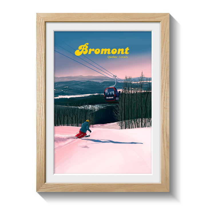 Bromont Canada Ski Resort Travel Poster